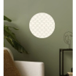 Patroon - Bloemen - Beige Wandcirkel behangsticker klein 186 -sfeer2