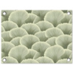 Waaier - Blad - Groen tuinposter los doek klein 239 -3d