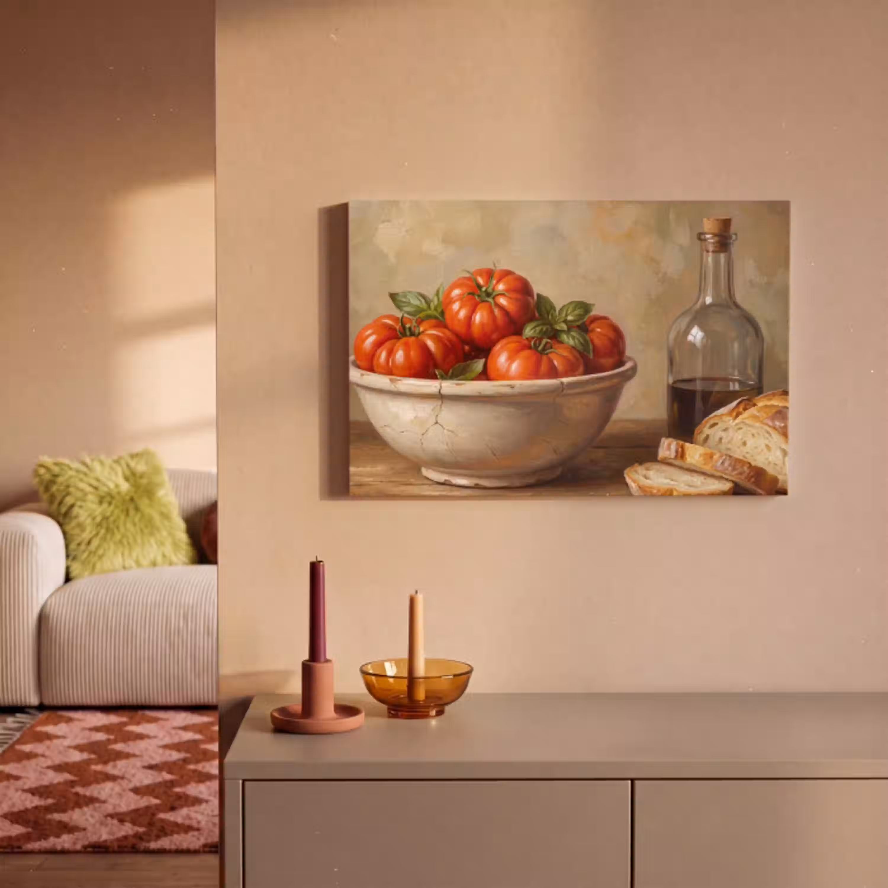 Tomaten - Kom - Eten canvas 2cm klein -sfeer1