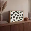 Hartjes - Zwart - Beige Light Box met batterij (Wandlamp) middel -sfeer2