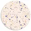 Terrazzo -  Patroon - Kleurrijk - Indigo Wandcirkel plexiglas klein 852 -3d