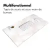 Wolkenstructuur - Roze - Marmer Muismat XXL klein 681 -zsfeer4_frans