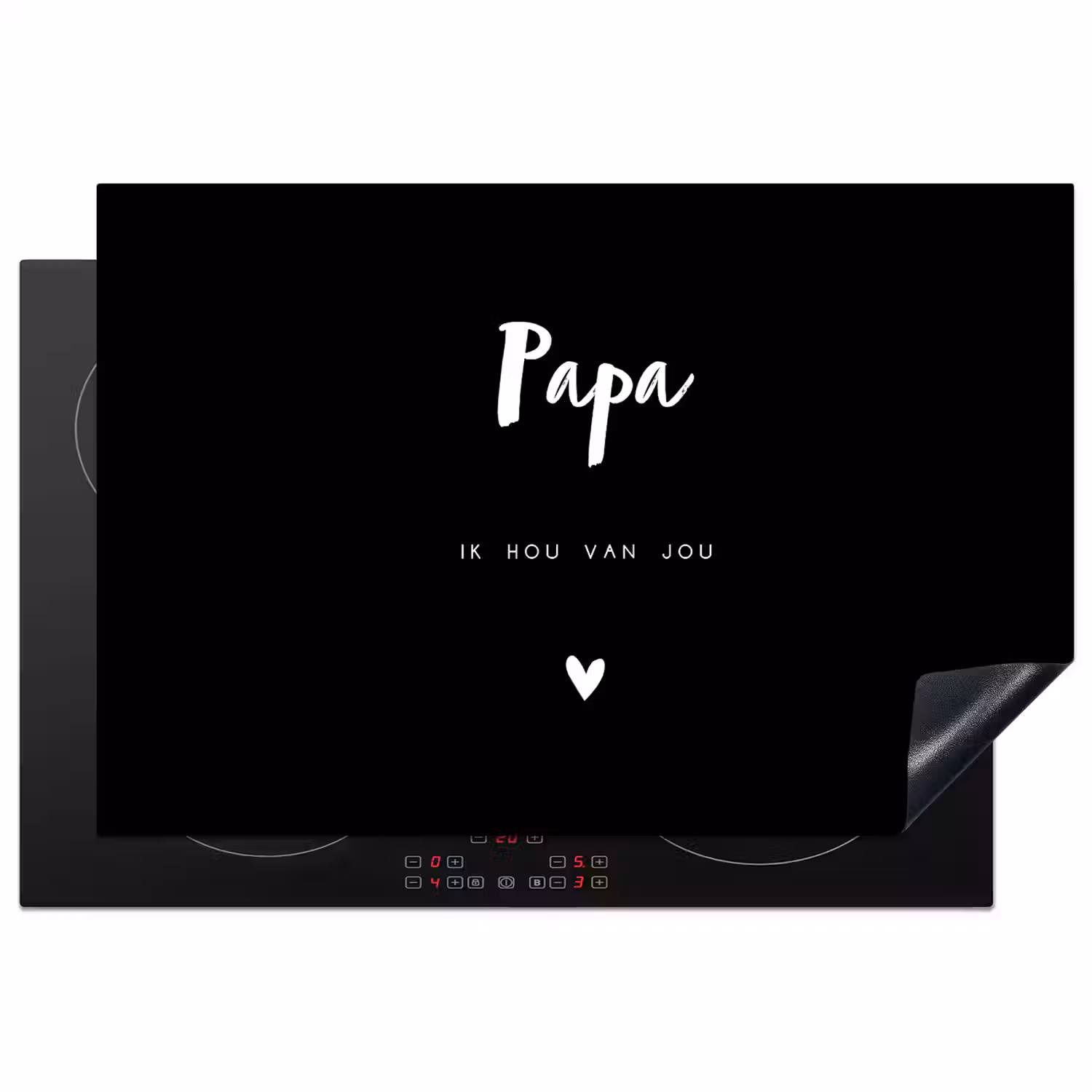 Inductie beschermer - Papa met tekst