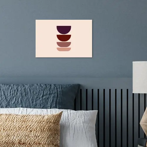 Harmonieus - Symmetrisch - Rood poster papier klein -sfeer2