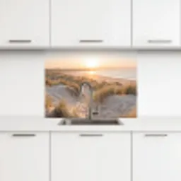 Duinen - Strand - Zee keuken achterwand 2 middel -3d