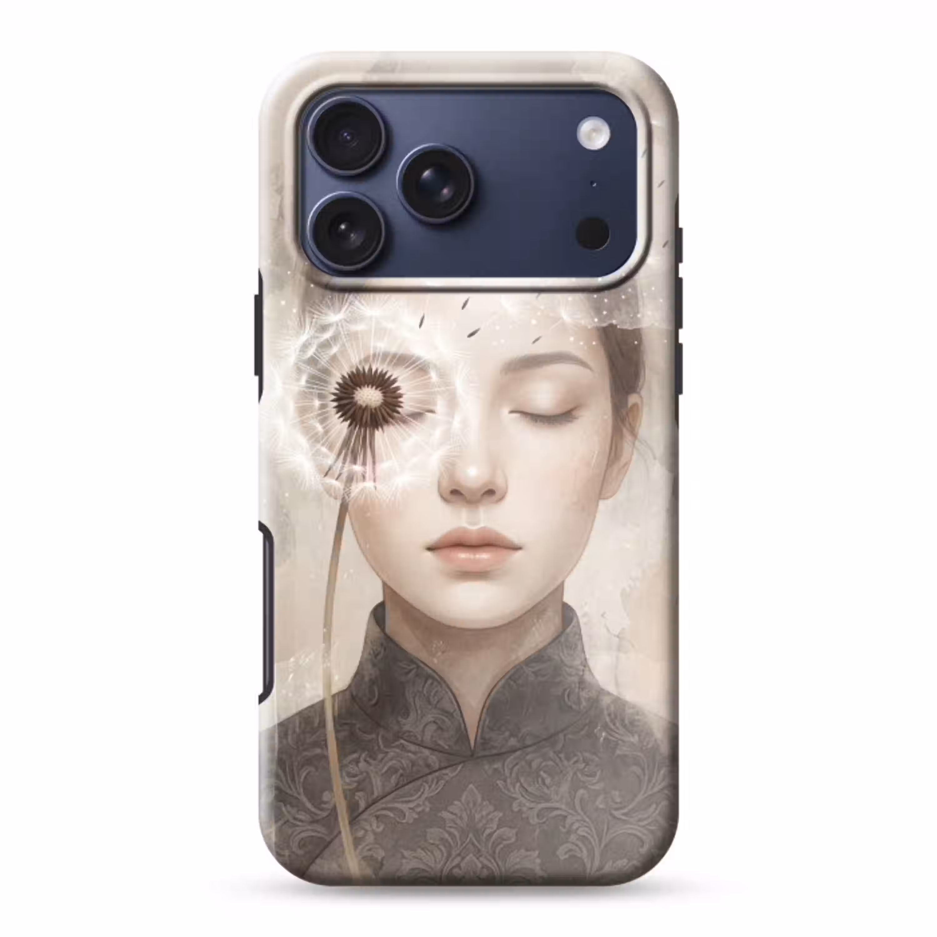 Vrouw - Sereen - Grijs Toughcase MagSafe Apple iPhone 17 Pro Max klein -3d