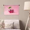 Disco - Kersen - Roze Wandkleed katoen klein -sfeer4