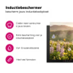 Vlinders - Waterval - Bloemenveld Inductie beschermer vinyl 3mm klein -wsfeer2_website