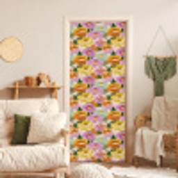 Lelies - Aquarel - Pastel deurposter klein 289 -sfeer2