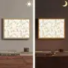 Modern - Abstract - Beige Light Box met batterij (Wandlamp) middel 907 -sfeer3
