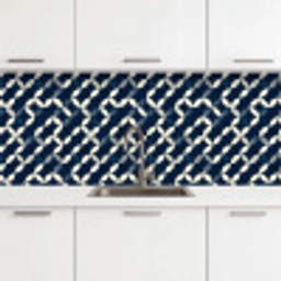 Abstract - Patroon - Blauw keuken achterwand 2 middel 871 -3d