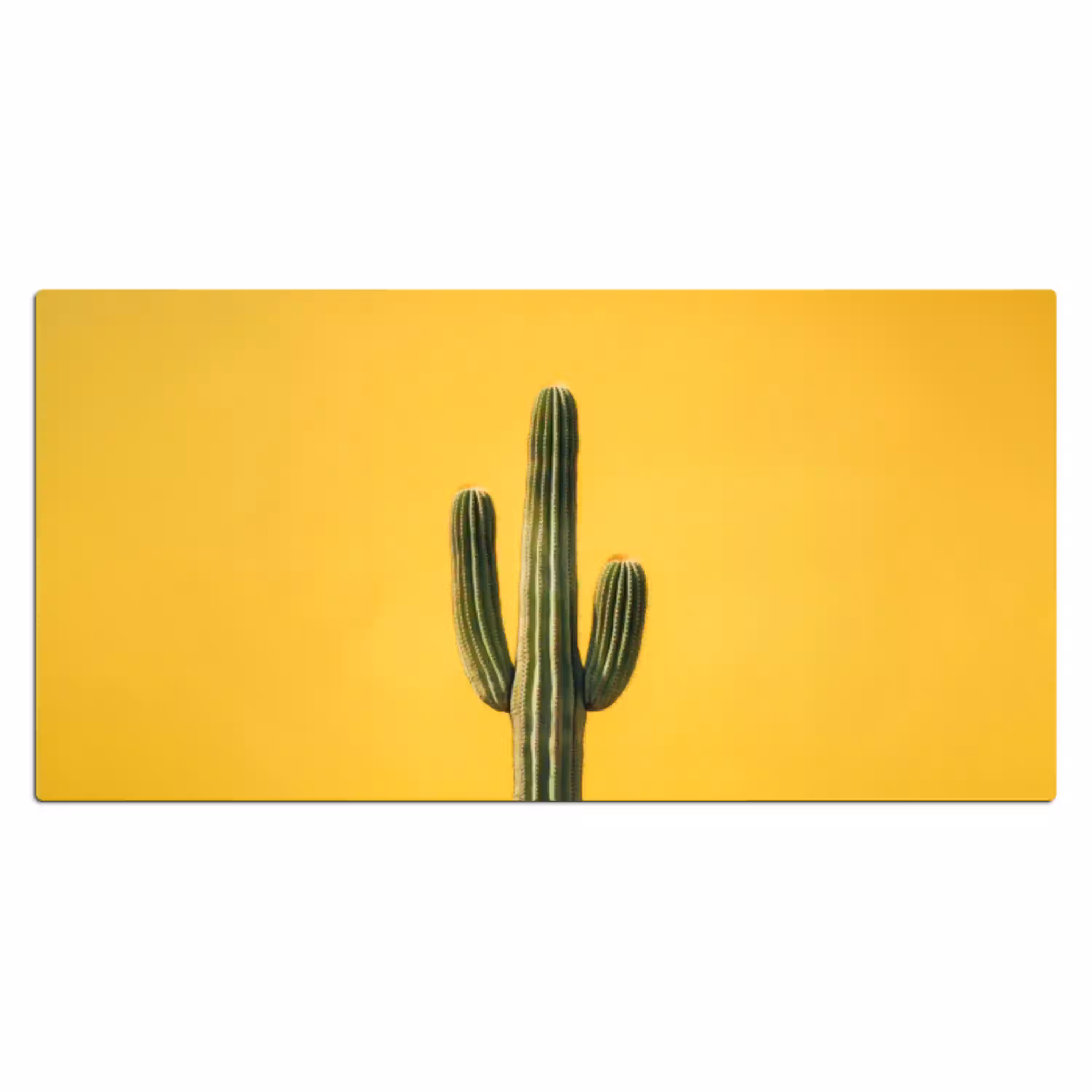 Cactus - Groen - Minimalistisch Muismat XXL klein -3d_leeg