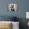 Vos - WC-ontstopper - Zwart - Wit poster papier klein -sfeer2