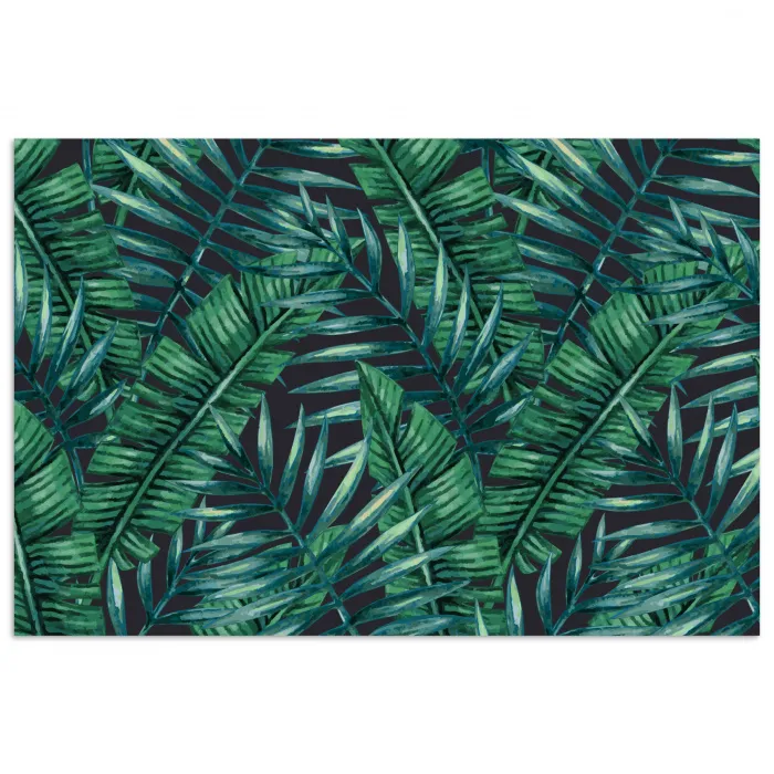 Jungle - Bladeren - Tropisch poster papier klein -3d