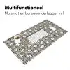 Grafisch - Patroon - Zwart Muismat XXL klein 681 -sfeer4