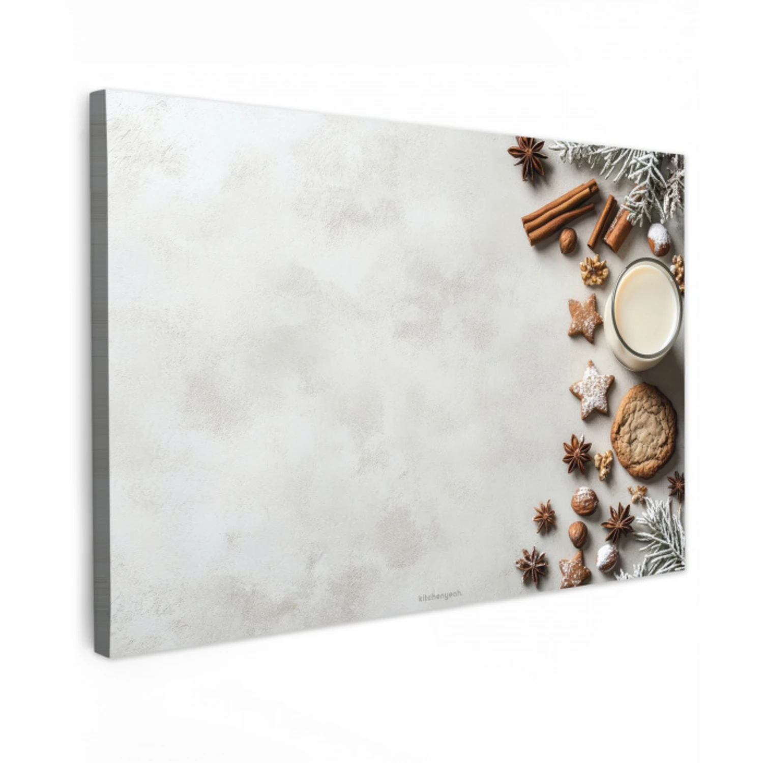 Winter - Kerst - Specerijen - Wit canvas 2cm klein -z3d