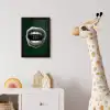 Mond - Groen - Illustratie - BLAH BLAH fotolijst zwart zonder passe partout klein -usfeer4_kinderkamer