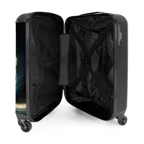 Duistere diamant NBS - Handbagage koffer - Kinderen Unisex middel -binnenkant
