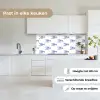 Kreeften - Patroon - Blauw - Wit keuken achterwand 2 middel -sfeer4_NL