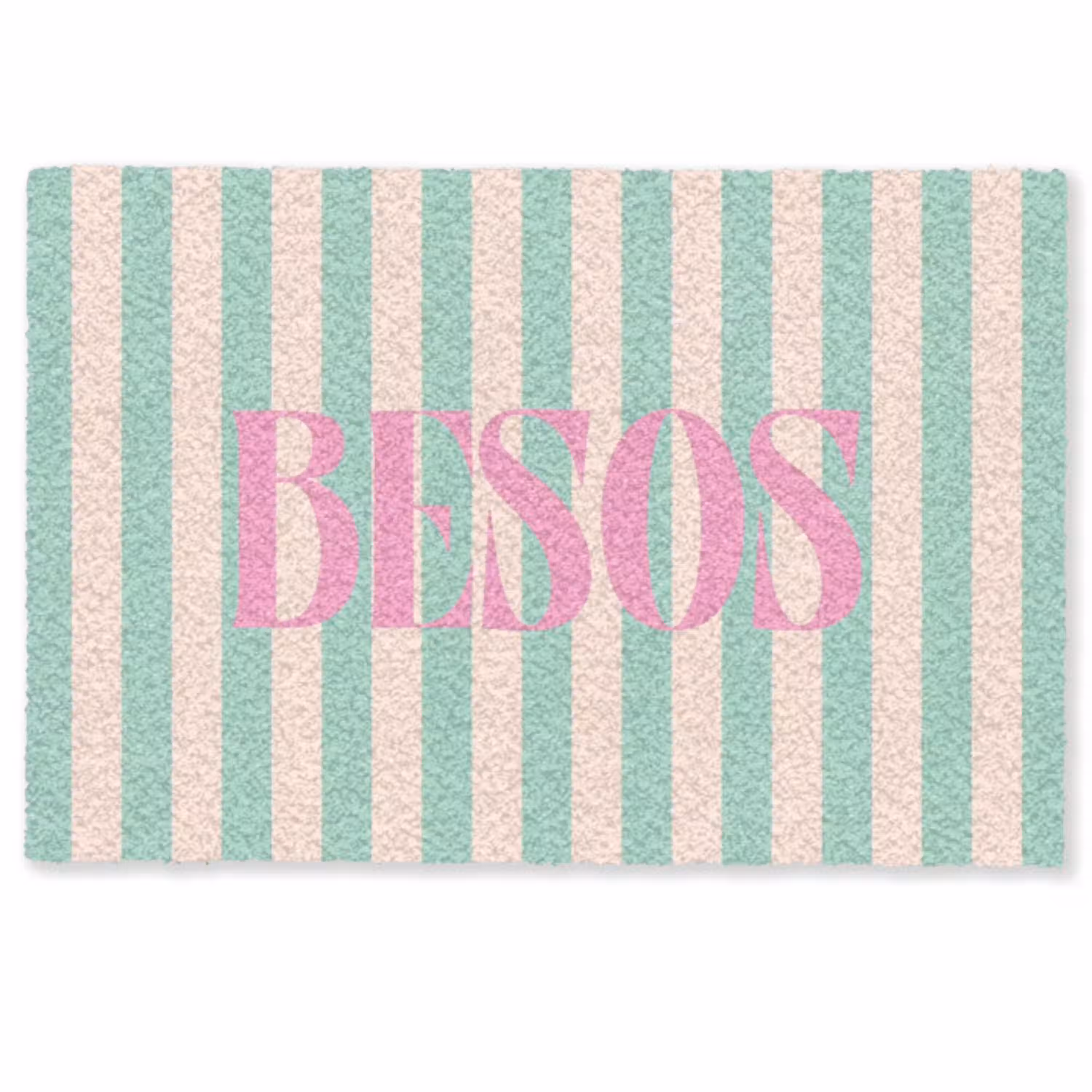 Roze - Groen - Strepen - Besos Deurmat klein -zkaufland3d