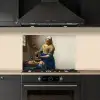 Het melkmeisje - Kunst - Oude meesters - Vermeer keuken achterwand spatscherm klein -sfeer1