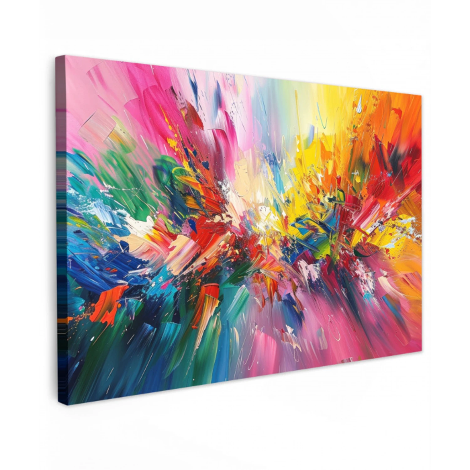 Verf - Kleurrijk - Explosie canvas 2cm klein -z3d