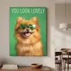 Hond - Zonnebril - Valentijn - Love Textielframe - compleet frame klein -sfeer2