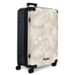 Lichtbeige - Goudbruine Nerven - Marmer NBS - Large koffer - Volwassenen Unisex groot -product1