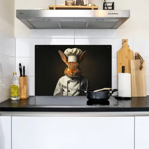 Konijn - Kok - Dier Inductie beschemer met haakjes klein -sfeer2