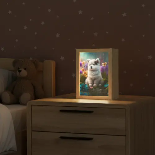 Puppy - Bloemen - Planten - Natuur - Husky Light Box met kabel klein -sfeer1_kind