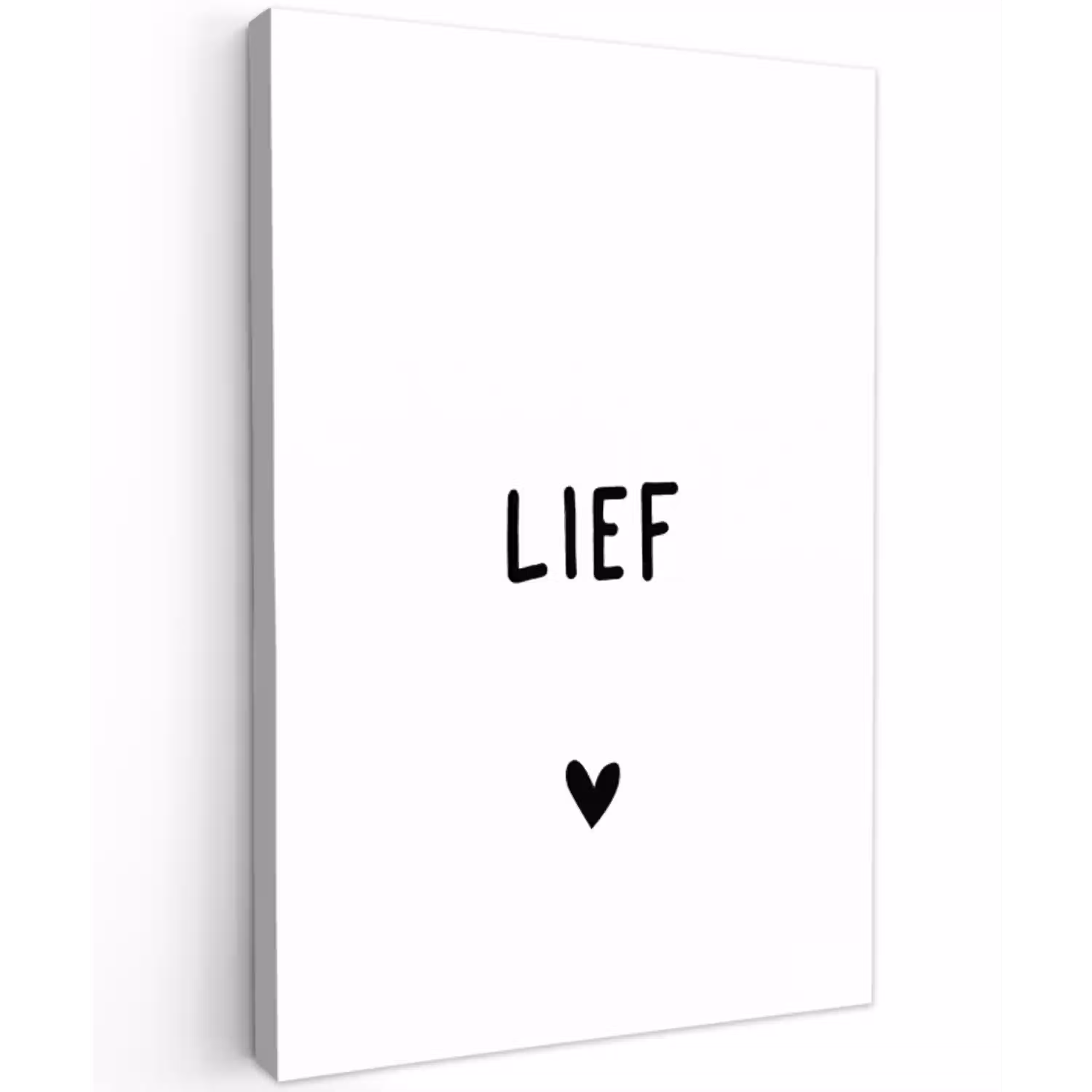 Quotes - Lief - Spreuken Tuinposter op houten frame 2 cm dik klein -3d