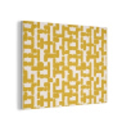 Geel - Beige - Patroon PET vilt klein 837 -3d