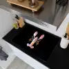 Kreeft - Roze - Zacht - Zwart Inductie beschemer met haakjes klein -sfeer1