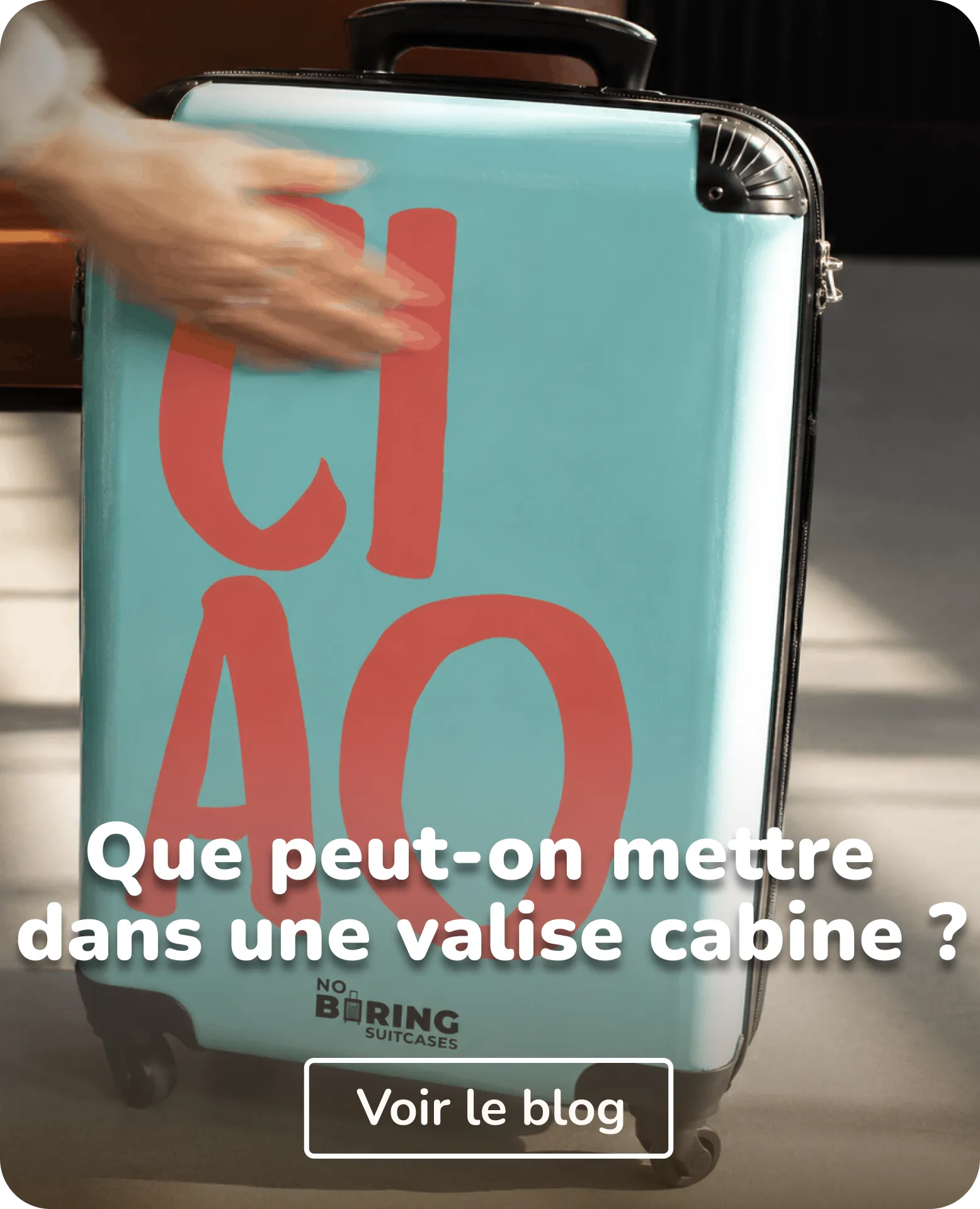valise avec ''ciao''
