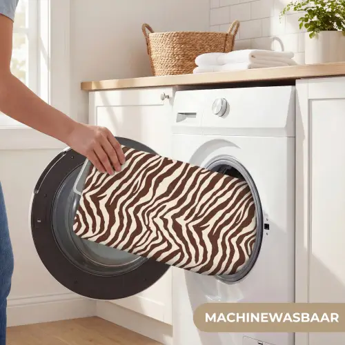 Zebra - Patroon - Zwart - Wit WCmat klein 1009 -USP_WasbaarNL
