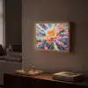 Bloemexplosie - Felle spatten - Dynamisch Light Box met batterij (Wandlamp) middel -sfeer1