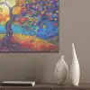 Boom - Zon - Verflook - Kleuren - Abstract PET vilt klein -sfeer6_closeup