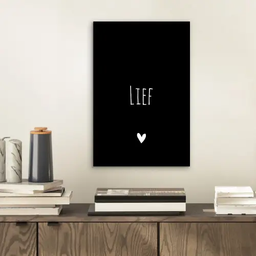 Spreuken - Lief - Quotes aluminium wit klein -sfeer1