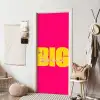 Dream big - Roze - Geel - Minimalistisch deurposter klein -sfeer6