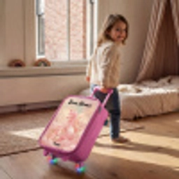 Eenhoorn - Wolken - Roze Kinderkoffer - Roze klein -sfeer1