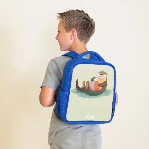 Otter - Strandbal - Water Kinderrugzak - Blauw middel -sfeer2