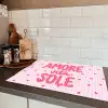 Amore vita sole - Roze - Hartjes Inductie beschermer vinyl 3mm klein -sfeer3
