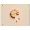 Koekje - Kruimels - beige tuinposter los doek klein -3d