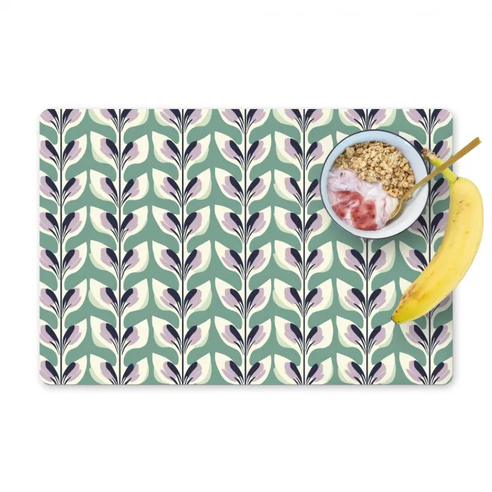 Retro - Modern - Groen Placemat vinyl groot 368 -zzzproduct_Kitchenyeah-website