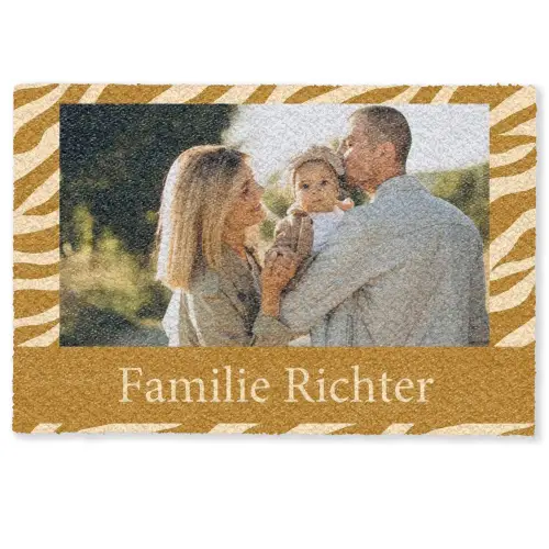 Familie – In – Muster – Tierprint – Foto Deurmat klein -zkaufland3d