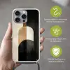 Geometrische - Vormen - Wit Hoesje iPhone 16 Pro Max met koord klein -sfeer2_NL
