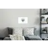 Basketbalbord - Minimalistisch - Zwart Muursticker klein -slaapkamer