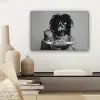 Vrouw - Pasta - Zwart - Wit canvas 2cm klein -sfeer6