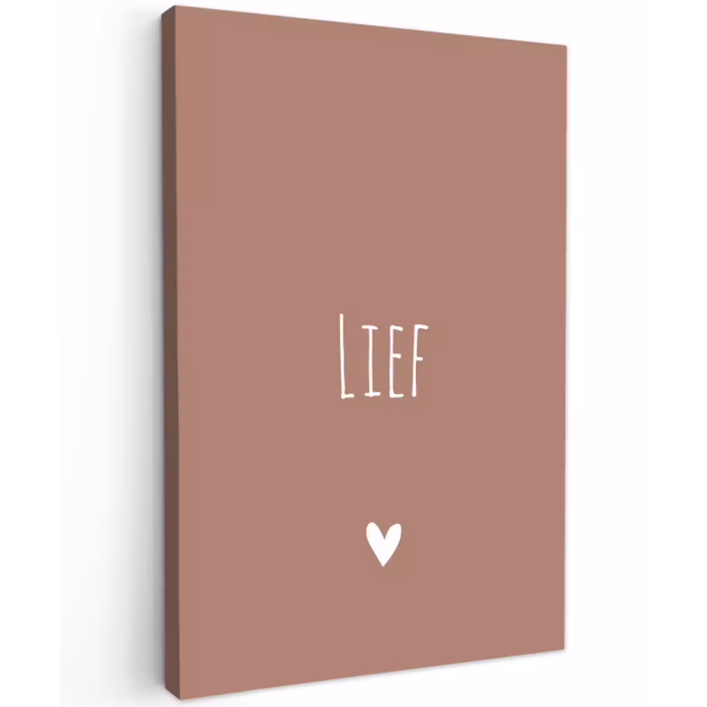 Spreuken - Quotes - Lief Tuinposter op houten frame 2 cm dik klein -3d