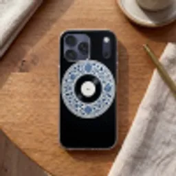 Vinyl - LP - Delfts Blauw - Muziek Telefoonhoesje iPhone 17 Pro Max klein -sfeer1